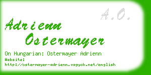 adrienn ostermayer business card